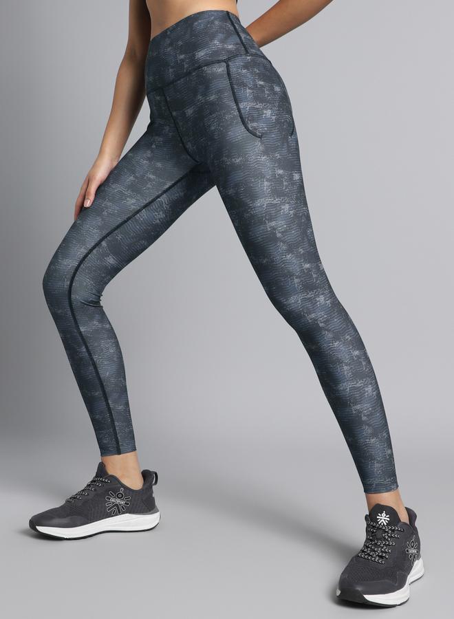 Cult Women Black Printed Train All Day Leggings - Image 1